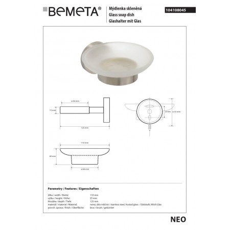 Bemeta NEO Mydelniczka 104108045