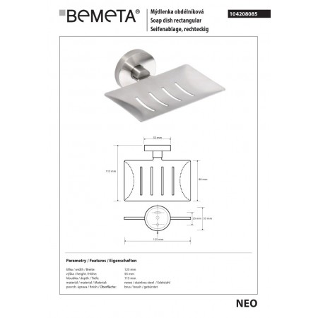 Bemeta NEO Mydelniczka 104208085