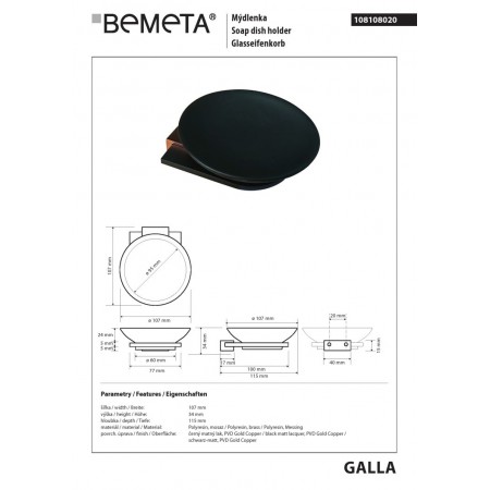 Bemeta GALLA Mydelniczka 108108020