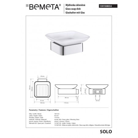 Bemeta SOLO Mydelniczka 139108032