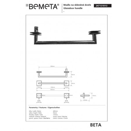 Bemeta Uchwyt łazienkowy 247131013