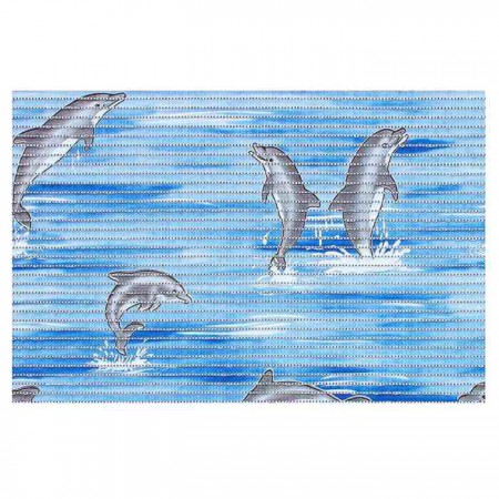 Bisk Mata Piankowa Dolphin 50 X 80 cm Niebieski 01617