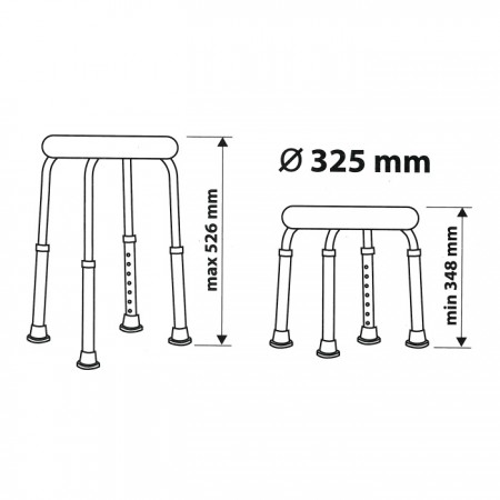 Taboret PRO 07705 Bisk