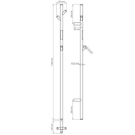 Bemeta 704151011 elektryczna suszarka na ręczniki 1180 mm 30W chrom