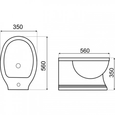 Novoterm Bidet podwieszany Retro KR-15!