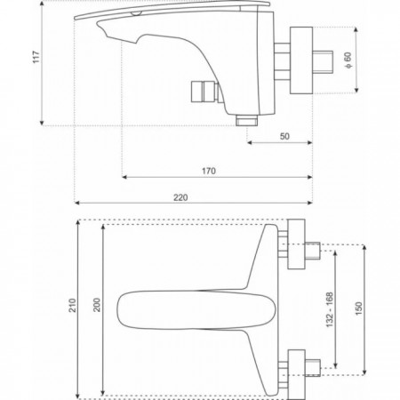 Novoterm Bateria wannowa Loren LO 03*