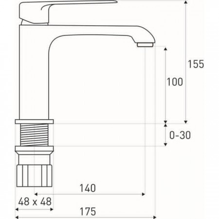 Novoterm Bateria umywalkowa Maroko MA 31 Bl/Gold*