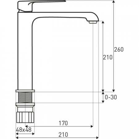 Novoterm Bateria umywalkowa wysoka Maroko MA 37 BL/GOLD*