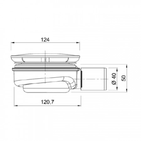 Novoterm Syfon brodzikowy Speed 2 fi90mm niski czarny*