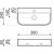 Novoterm Umywalka ceramiczna stawiana nablatowa KR-42#