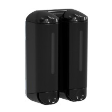 MARPLAST Shower Medium podwójny dozownik mydła płynnego 2x250ml czarny A94803