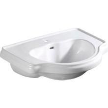 Kerasan RETRO umywalka wpuszczana w blat 62x45.5cm biały 103001