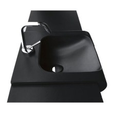 Kerasan INKA umywalka ceramiczna 40x40cm czarny mat 341231