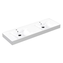 Kerasan CENTO umywalka ceramiczna podwójna 140x45cm biały 353601