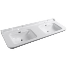 Kerasan WALDORF umywalka ceramiczna podwójna 150x55cm biały 4143K1