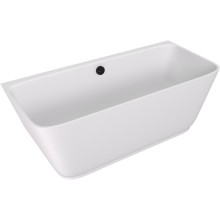 Polysan Skylla wanna przyścienna 169x75x60cm kompozyt biały mat 72430MAT
