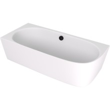 Polysan Sussi L wanna przyścienna narożna kompozyt 160x70x495cm biały mat 90191LMAT