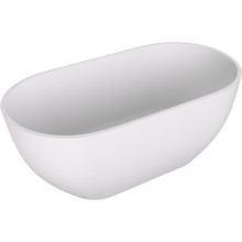 Polysan Reduta wanna wolnostojąca 150x75x58cm kompozyt biały mat 71843MAT