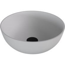 Polysan Banera Round umywalka kompozytowa nablatowa 39cm biały mat 14337MAT