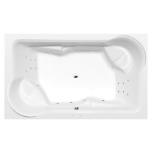 Polysan Duo wanna z hydromasażem 200x120x45cm Attraction Hydro chrom 16111.3010