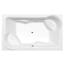 Polysan Duo wanna z hydromasażem 200x120x45cm Highline Hydro chrom 16111.5010