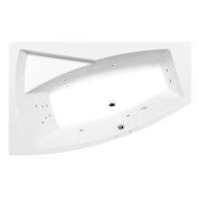 Polysan Evia L wanna z hydromasażem 160x100x47cm Attraction Hydro chrom 11611.3010