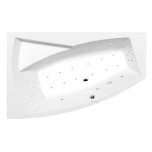 Polysan Evia L wanna z hydromasażem 170x100x47cm Highline Hydro-Air chrom 21611.6010