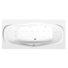 Polysan Garda wanna z hydromasażem 190x90x44cm Attraction Hydro-Air chrom 14111.4010