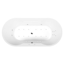 Polysan Io wanna z hydromasażem 180x85x49cm Attraction Hydro-Air chrom 16611.4010