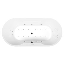 Polysan Io wanna z hydromasażem 180x85x49cm Highline Hydro-Air chrom 16611.6010