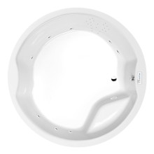 Polysan Royal Round wanna z hydromasażem 172x172x49cm Highline Hydro chrom 73211.5010