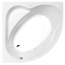 Polysan Sirius wanna z hydromasażem 130x130x43cm Highline Hydro chrom 49111.5010