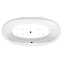 Polysan Stadium wanna z hydromasażem 190x95x46cm Attraction Hydro-Air chrom 82111.4010