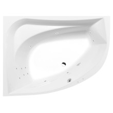Polysan Tanya L wanna z hydromasażem 160x120x49cm Attraction Hydro chrom 65119.3010