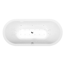 Polysan Viva O wanna z hydromasażem 185x80x47cm Highline Hydro-Air chrom 72179.6010