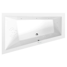 Polysan Triangl L wanna z hydromasażem 180x120x50cm Highline Hydro chrom 19611.5010