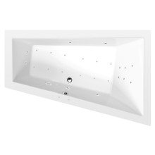 Polysan Triangl R wanna z hydromasażem 180x120x50cm Attraction Hydro-Air chrom 20611.4010
