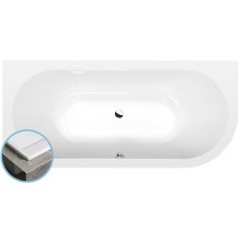 Polysan VIVA L SLIM wanna asymetryczna 185x80x47cm biała 72099S