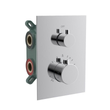 KIMURA bateria podtynkowa termostatyczna 2 wyjścia box podtynkowy chrom KU682 Sapho