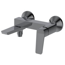 FLERY bateria wannowa/prysznicowa ścienna z obrotową wylewką gun metal FY010GM Aqualine