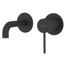 ULTRAMIX bateria podtynkowa umywalkowa 2-elementowea główka 10cm czarny mat UT110B Sapho