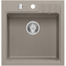Zlewozmywak granitowy jednokomorowy 50x52cm taupe GR1042 Sapho