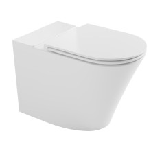 FEIN misa wisząca do kompaktu wc Rimless 61x36cm poziomy/pionowy odpływ biały 201.424.4 Bruckner