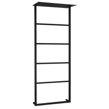 SKA ścienny wieszak na ręczniki z półką 454x1184x252mm czarny mat SKA701 Sapho