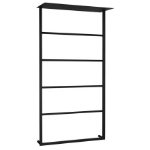 SKA ścienny wieszak na ręczniki z półką 604x1184x252mm czarny mat SKA702 Sapho