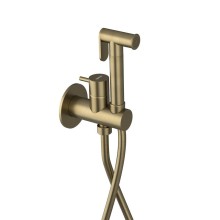 ULTRAMIX bateria podtynkowa do bidetu z prysznicem Stop okrągły złoto mat UT013G Sapho