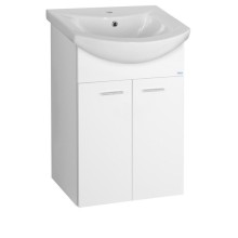 Aqualine ZOJA szafka umywalkowa 50.5x74x30cm biała 51055A