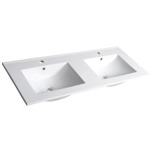 Sapho SLIM podwójna umywalka meblowa 120x46cm biały 1601-120