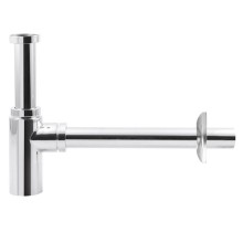 Aqualine Syfon umywalkowy 5/4" odpływ 32 mm okrągły chrom CV1003