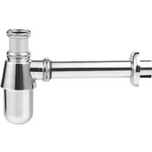 Aqualine Syfon umywalkowy 5/4" odpływ 32 mm niski chrom CV1006